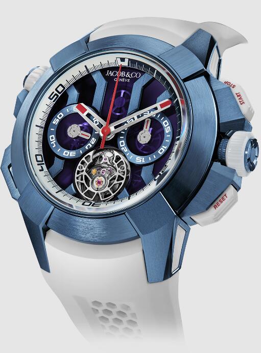 Jacob & Co EC360.20.AB.AB.ABRUA EPIC X CHRONO TOURBILLON BLUE TITANIUM replica watch
